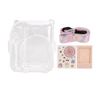 Fictory Clear Camera Case for Fujifilm Instax Mini 12 with Strap, Sticker & Frame Set - Protect Your Camera, Stylish & Affordable