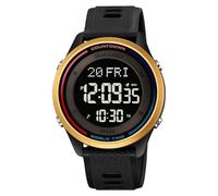 Fictory Digital Watch, Backlight & World Time, Never Miss Alarms & Precise Timing, 50M Water Resistant, Perfect for Travel & Sports, Unisex Design