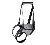 Fictory Dog Back Leg Lift Harness Adjustable Mobility Support for Elderly & Injured Dogs, Small, Heather Grey Colour
