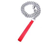 Fictory Dog Chain Lead Heavy Duty Metal Leash for Training Small Medium Large Canines, 120cm Waterproof Rust-Proof Walking Line with Comfortable Grip