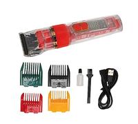 Fictory Dog Grooming Clippers Cordless IPX7 Waterproof for Dogs Cats & Pets Professional Grooming Kit, Red