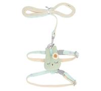 Fictory Dog Harness and Leash Set, Adjustable Walking Vest for Small Medium Dogs & Puppies, Size M, Green Colour