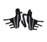 Fictory Dog Hind Leg Brace Reflective Double Support for Arthritis Pain Relief and Injury Recovery for Dogs, Small, Black Colour