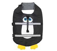 Fictory Dog Life Jacket Buoyancy Aid with Rescue Handle for Medium Large Dogs, Penguin Design