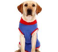 Fictory Dog Recovery Suit Stretchy Anti-Lick Bodysuit for Dogs After Surgery, M, Blue Colour