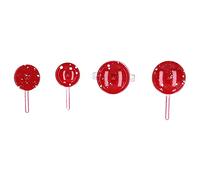 Fictory Dollhouse Pans and Pots Set, Metal Miniature Cookware Kit, 1:12 Dollhouse Kitchen Accessory, Red, Realistic Design, Affordable Mini Kitchen Essentials