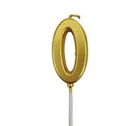 Fictory Gold Glitter Number Candle, 3D Diamond Wax Candle for Birthday Cake Decoration, Elegant Anniversary Wedding Party Supplies, Smokeless Odorless Paraffin Material