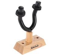 Fictory Guitar Wall Mount Hanger, Secure Storage for Bass, Violin, Mandolin, Ukulele, Easy Install, Durable Wood & Metal Design, Protects Instruments, Space-Saving Solution