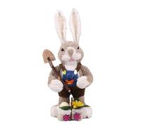 Fictory Handwoven Woven Grass Bunny, 30cm Natural Plant Corner Decor for Home and Shop Display