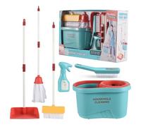 Fictory Kids Cleaning Set - Fun Housekeeping Play for Toddlers, Includes Broom, Mop, Dustpan, Bucket, Brush - Engaging Toy for Boys and Girls