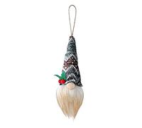 Fictory LED Faceless Gnome Doll, Knitted Sequin Christmas Tree Ornament with Hanging String, Battery-Powered Soft Plush Decoration for Holiday Home Decor