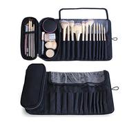 Fictory Makeup Brushes Organizer Bag - Travel Cosmetic Case for Artists - Rollable Holder for Easy Access and Storage