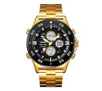 Fictory Men's Dual Display Watch - Fashion and Sports Design, Backlight, Water Resistant, Never Miss a Beat with Alarms, Perfect for Active Lifestyles, Affordable Quality