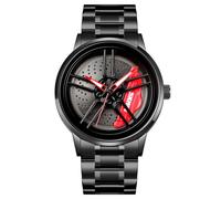 Fictory Men's Quartz Watch - 30m Water Resistant, Scratch-Resistant Glass, Skeleton Dial, Perfect for Active Lifestyles, Elegant Design