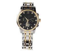 Fictory Men's Quartz Watch, Elegant Rhinestone Markers, Precise Timing for Formal & Casual Wear, Luminous & Water Resistant, Black Dial, Style & Comfort Combined