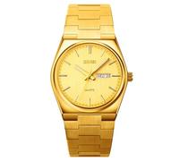 Fictory Men's Quartz Watch, Precision Timekeeping, 30M Water Resistance, 3D Metal Markers, Durable Stainless Steel Bracelet, Scratch-Resistant Glass, Affordable Luxury