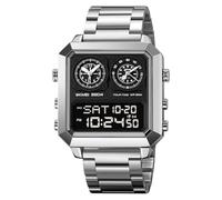 Fictory Men's Sports Watch, Dual Time & Chronograph, Never Miss a Moment with Alarm & Countdown, 30M Water Resistant, Luminous Display for Night Use