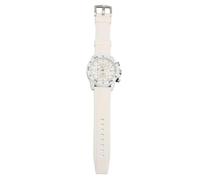 Fictory Multifunctional Quartz Watch - Luminous Date, Water Resistant, Fashion Silicone Strap, Business Casual Men's Wristwatch, White