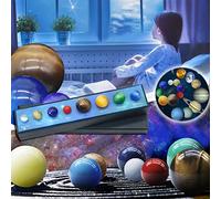 Fictory Opal Eight Planets Solar System Model Set, 3D Educational Science Planets for Kids, Space Themed Classroom Decor, Astronomy Learning Toys for Teens, Collectible Planet Ornaments Gift
