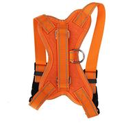 Fictory Reflective Dog Harness - Night Safety, Adjustable Comfort | Anti-Breakaway, Massage Feature | Orange, Size S