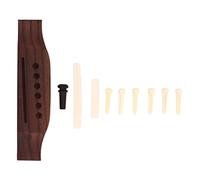 Fictory Rosewood Guitar Bridge Pins, Enhance Sound Quality, Easy Install, Durable Upgrade for Acoustic Guitar Maintenance