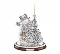 Fictory Snowman Christmas Ornament, Rustic Acrylic Tree Hanging Decoration, Lightweight Xmas Decor for Small to Medium Trees, Window, Gift Topper, Stocking Stuffer