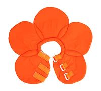 Fictory Soft Elizabethan Collar Adjustable Waterproof Recovery Cone for Cats and Dogs, Small, Orange Flower Colour
