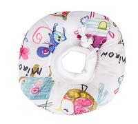 Fictory Soft Pet Recovery Collar, Comfortable Cone Alternative for Dogs & Cats, Adjustable Protective Neck Donut for Surgery, L, Drawing Colour