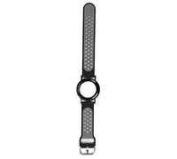 Fictory Soft Silicone Watch Band Case for IOS Locator 2021, Secure Strap for Kids & Seniors, Black Gray