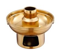 Fictory Stainless Steel Dry Ice Hot Pot, Light Luxury Milk Tea Pot, Exquisite Design for Ice Cream & Fruit Desserts, Perfect for Home Parties, Unique Dining Experience