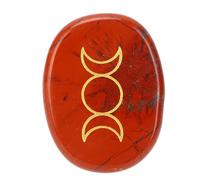 Fictory Thumb Worry Stone for Anxiety Relief, Calming Meditation Tool, Portable Energy Balance, Unique Carved Design, Easy Stress Relief