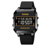 Fictory Unisex Digital Watch - Sports Backlight, Stay Punctual with Alarms, Water Resistant for Active Use, Dual Time & Precision Stopwatch, Budget-Friendly