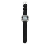 Fictory Unisex LED Sports Watch, Stylish Travel & Fitness Companion, Dual Time & Chronograph, Waterproof for Outdoor Use, Clear Case with Black Strap
