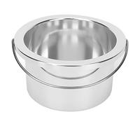 Fictory Wax Warmer Replacement Pot 100mm, Portable Hair Removal Bowl, Fits Most Waxing Machines, Silver, Affordable Waxing Accessory, Easy to Clean