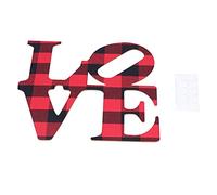 Fictory Wooden Wall Decoration English Letter Sign for Home, Rustic Christmas Holiday Decor with Double Sided Tape for Wall Door Window