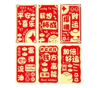 Fictory Year of the Horse Red Envelopes 2026, Creative Cartoon Design Lai See Packets, 6 Styles Mixed Pack for Lunar New Year Lucky Money Gifts