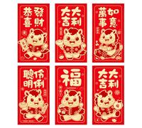 Fictory Year of the Horse Red Envelopes 2026, Creative Cartoon Horse Design Lai See Packets, Mixed Assortment Chinese New Year Hongbao for Spring Festival Gifts