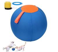 Ficugxd The Mellow Dog Calming Jumbo Ball For Dogs,Herding Ball With Tabs,HerdingBall Hund,Generisch HerdingBall For Dogs,Interactive Game Exercise Dog Toy,With Inflatable Device(S)