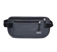 FID Blocking Money Belt for Men Women, Slim Fanny Pack for Travel，Running,Conceal Waist Wallet for Passport Holder,Phone,Cash(Dark Grey)