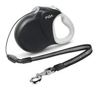 Fida 9M/30FT Cord Retractable Dog Lead for Large Dogs, Up to 50kg, Black