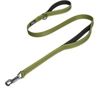 Fida Heavy Duty Dog Lead, 1.2M/4FT Dog Leads for Medium/Large Dogs, Green | Traffic Handle for 40CM Close Control, Heavy Duty Quick-Snap Hook, Reflective Stitching, for Day & Night Walks, for Training