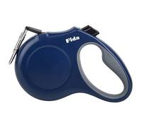 Fida Retractable Dog Lead, 3m Heavy Duty Pet Walking Leash for X-Small Dog or Cat up to 8kg, Tangle Free. One-Hand Brake (X-Small, Navy Blue)