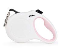 Fida Retractable Dog Lead, 5m Extendable Dog Lead for Medium Dog Up to 20KG with Anti-Chew Wire | 360° Tangle Free | Strong Nylon Tape | Reflective Stitching