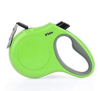 Fida Retractable Dog Lead, 5m Heavy Duty Pet Walking Leash for Small/Medium Dog up to 20kg, Tangle Free. One-Hand Brake (Medium, Green)