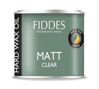 Fiddes Dead Matt Finish Hard Wax Oil 45ml Tester Pot, Clear