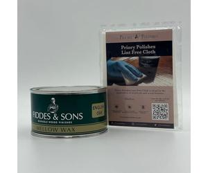 Fiddes Mellow Wax - English Oak - 400ml + Free Priory Polishes© Lint Free Cloth