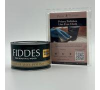 Fiddes Supreme Rugger Brown Wax - 400ml + Free Priory Polishes© Lint Free Cloth