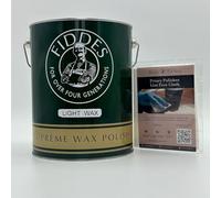 Fiddes Supreme Wax Polish - Light 5 Litre + Free Priory Polishes Lint Free Cloth