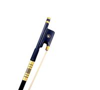 Fiddle Bow 1 Pcs New Light Black Grid Carbon Fiber Plaid Stick Viola Bow，white Horsehair Horsetail
