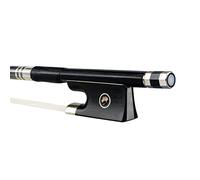 Fiddle Bow 1pcs Black Carbon Fiber 1/4.1/2.3/4.4/4 Violin Bow White/black Horsehair Horsetail,Violin Accessories (Color : 1-4 violin bow)